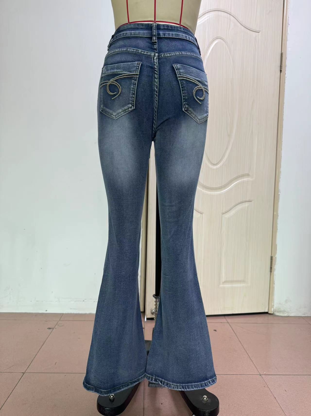 Women's Vintage Jeans High Pockets