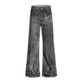 Spray painted dirty jeans