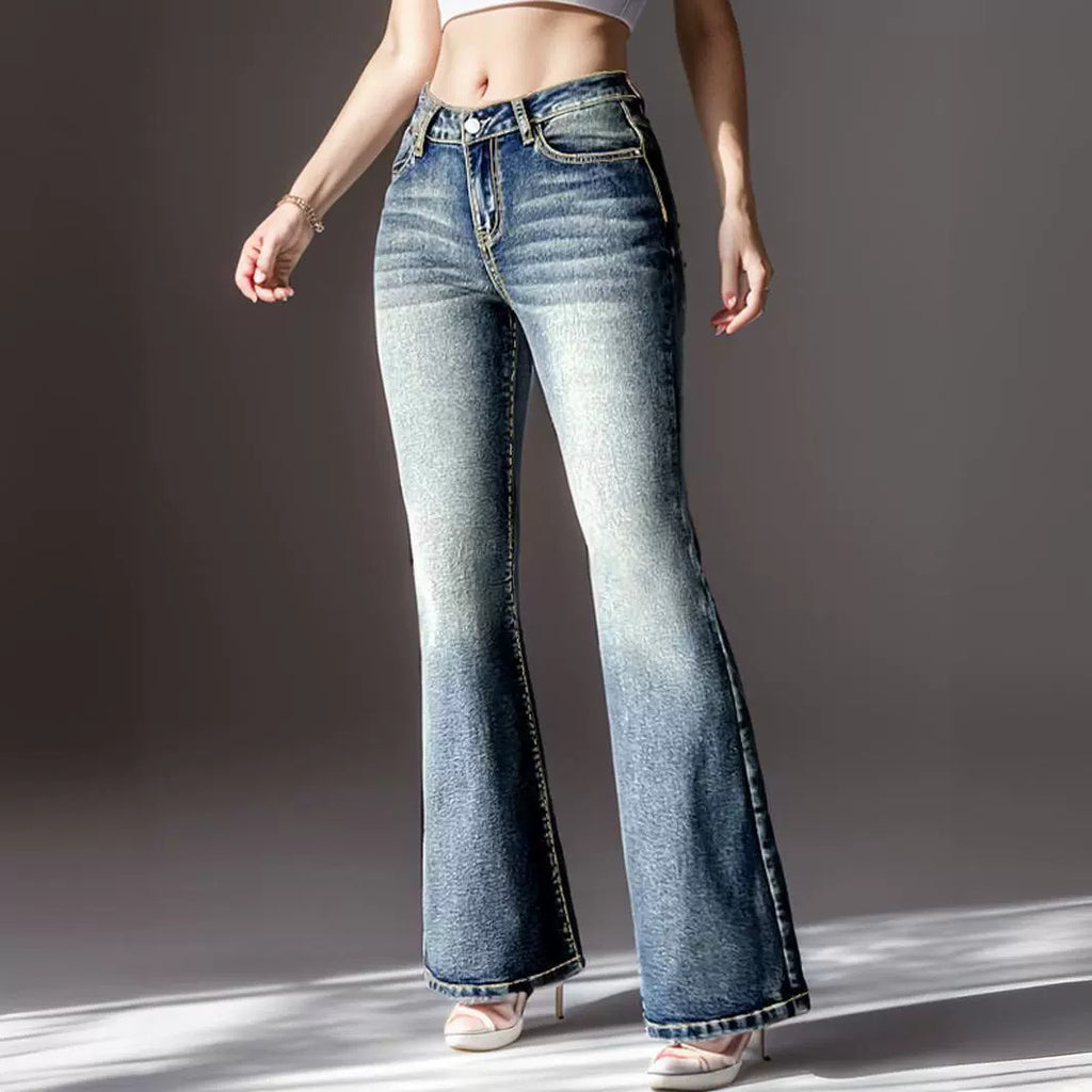 Women's Vintage Jeans High Pockets