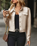 Women's Casual Cropped Casual Jacket