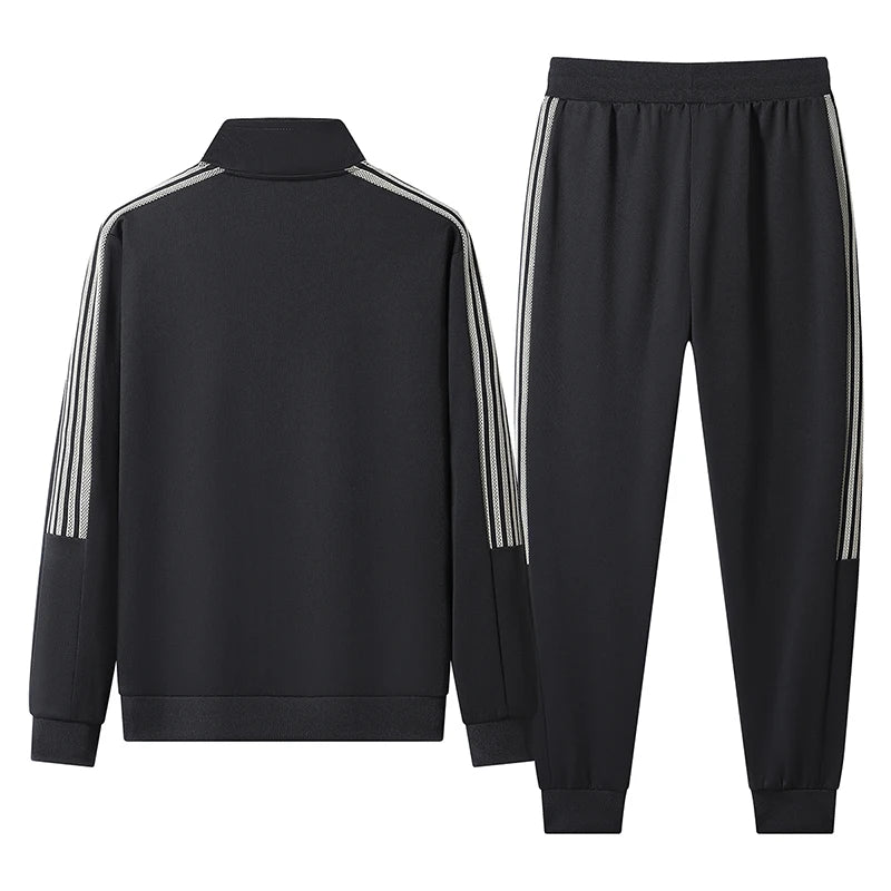 Mens Casual Striped Sports Suit Mens