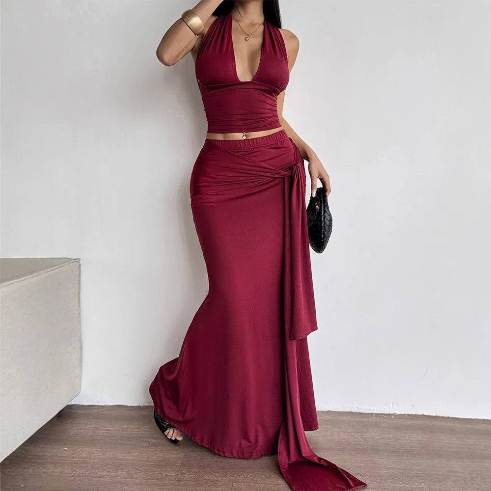 Crossbody Strap Design Bodycon Dress for Women