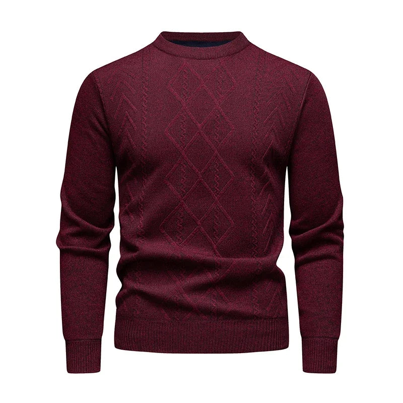 Men's Casual Sweater round Neck Long Sleeve