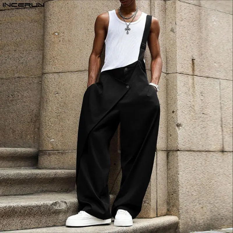 Casual Irregular Overalls