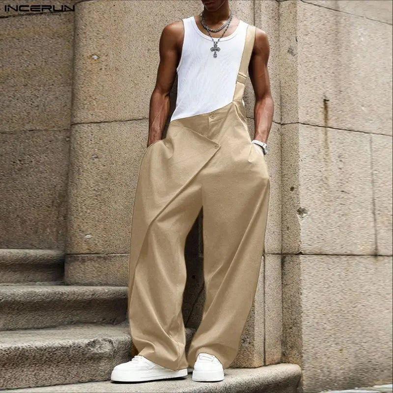 Casual Irregular Overalls