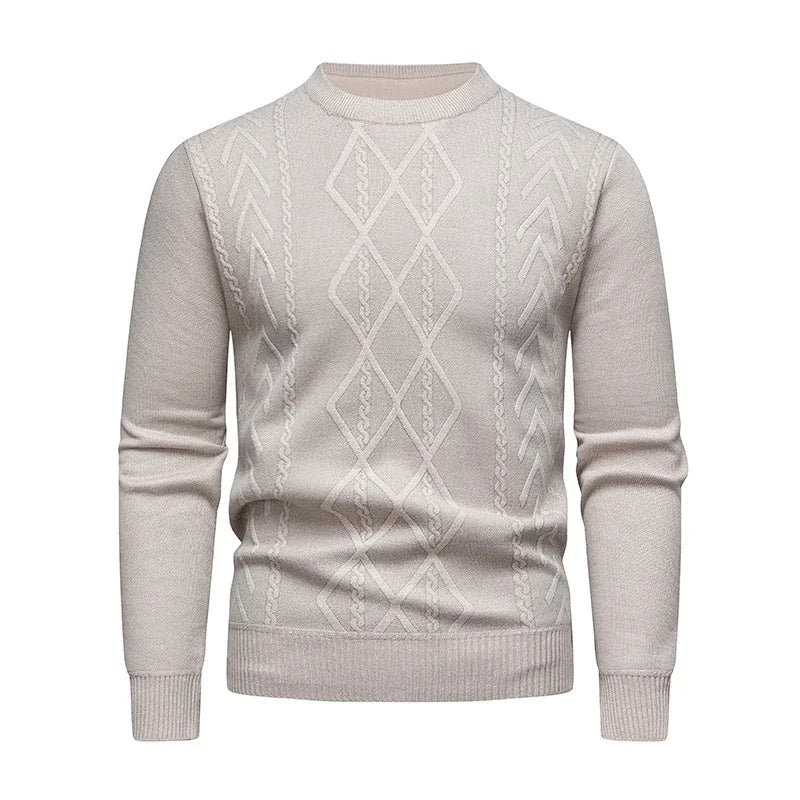 Men's Casual Sweater round Neck Long Sleeve