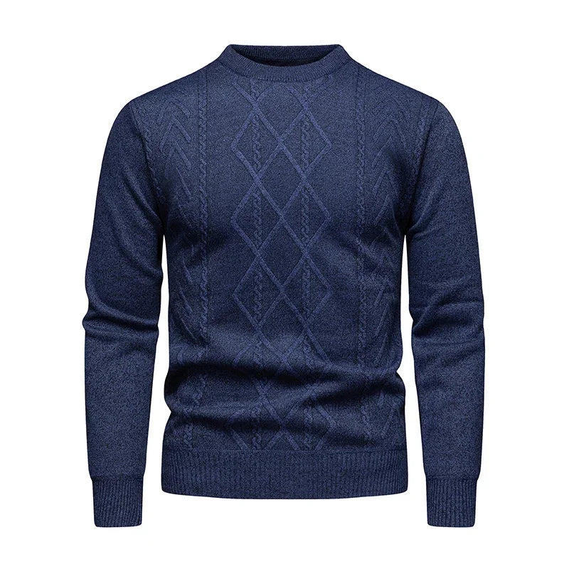 Men's Casual Sweater round Neck Long Sleeve