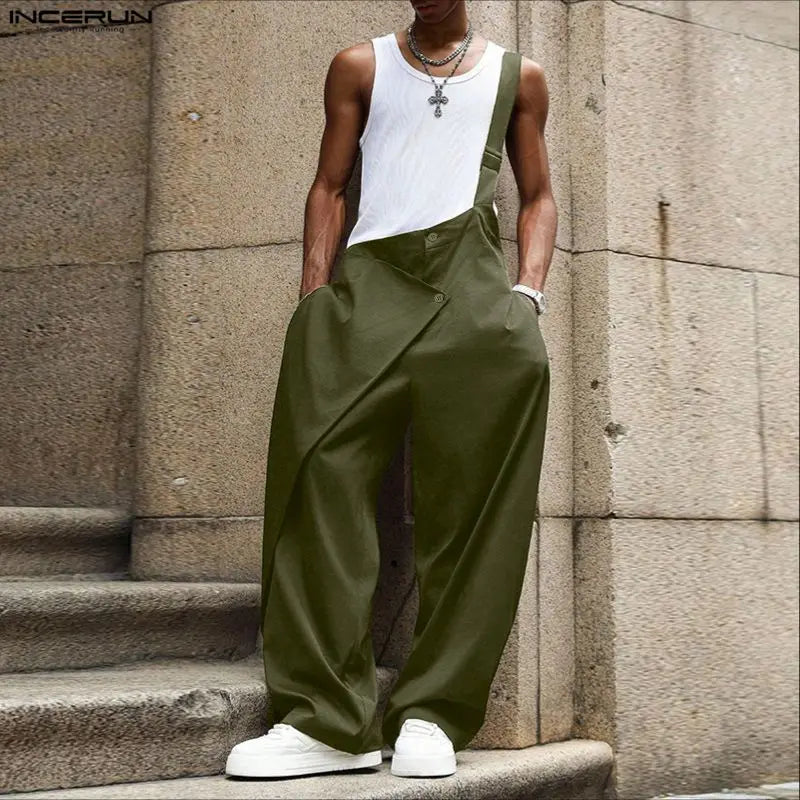 Casual Irregular Overalls