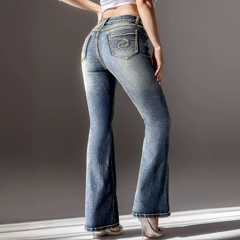 Women's Vintage Jeans High Pockets