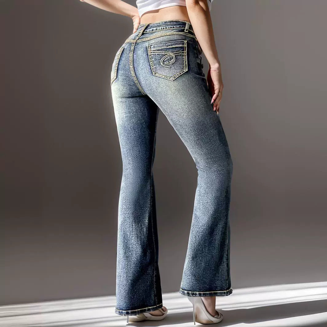 Women's Vintage Jeans High Pockets